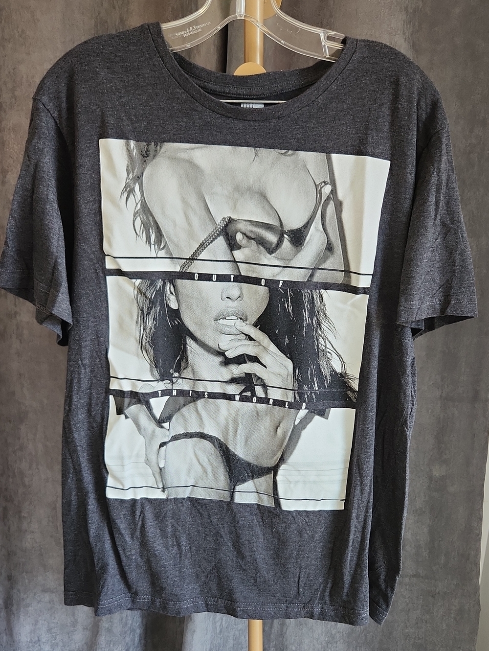 Charcoal Graphic Photo-Print Tee
